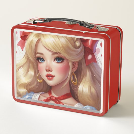 Waterverf anime Metal Lunchbox (Achterkant)