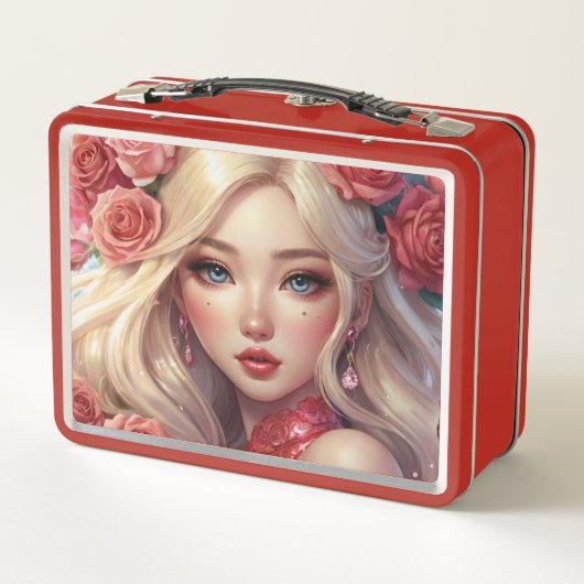 Waterverf Anime Metal Lunchbox (Achterkant)