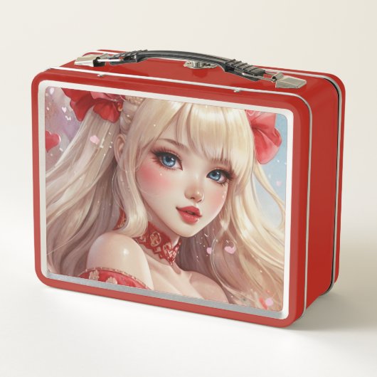 Waterverf anime Metal Lunchbox (Achterkant)