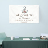 Waterverf ankerbloemen spandoek (Beurs)