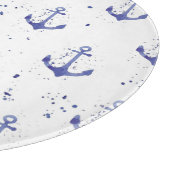 Waterverf ankerpatroon 2 snijplank (Hoek)