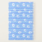 Waterverf-ankerpatroon | Voeg je Initiaal toe Planner (Achterkant)