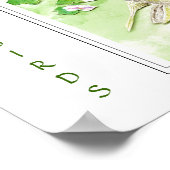 Waterverf Anna's Hummingbird -Bird Print (Hoek)