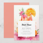 Waterverf Aperol Spritz Bridal Shower Kaart (Voorkant / Achterkant)