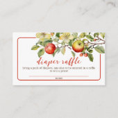 Waterverf Appel van Onze Eye Herfst Luier Raffle Informatiekaartje (Voorkant)