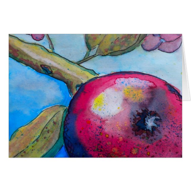 Waterverf Apple (Voorkant Horizontaal)