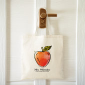 Waterverf Apple - Aangepaste leraar Tote Bag