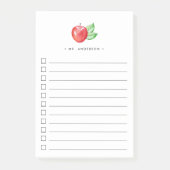 Waterverf Apple | Betonlijst Post-it® Notes (Voorkant)