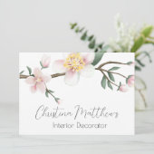 Waterverf Apple Blossom Kaart (Staand voorkant)