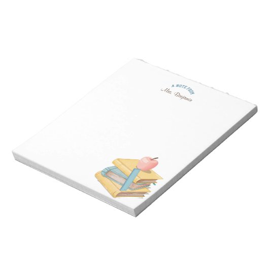 Waterverf Apple Note van het Notitieblok van de le (Gedraaid)