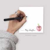Waterverf Apple Note van het Notitieblok van de le