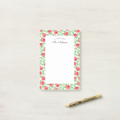 Waterverf Apple Patroon | Gepersonaliseerd Post-it® Notes (Op bureau)