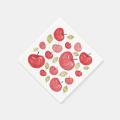 Waterverf Apple Pattern Handbeschilderd Servet (Hoek)