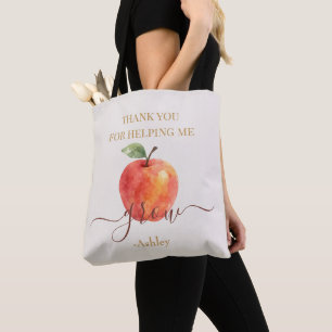 Waterverf Apple Teacher - Bedankt Gift Draagtas