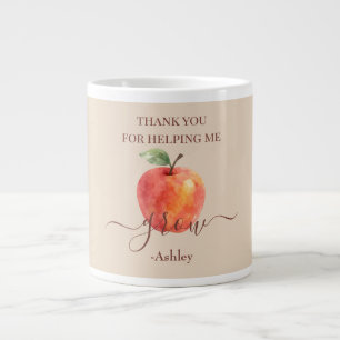Waterverf Apple Teacher - Bedankt Gift Extra Grote Beker