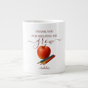 Waterverf Apple Teacher - Bedankt Gift Extra Grote Beker