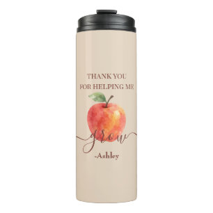Waterverf Apple Teacher - Bedankt Gift Thermosbeker