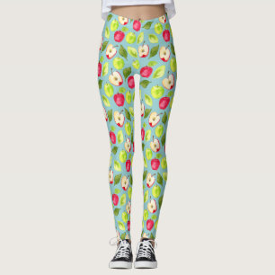 Waterverf Apples Patroon Leggings