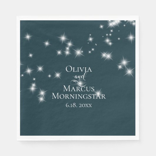 Waterverf Aqua Coral Eucalyptus Bladeren Servet (Voorkant)