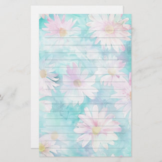 Waterverf Aqua Floral Briefpapier
