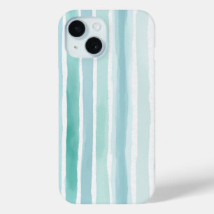 Waterverf Aqua Verticale Streeppatroon Kust