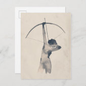 Waterverf Archeress Briefkaart (Voorkant / Achterkant)