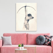 Waterverf Archeress Canvas Afdruk (Insitu (Woonkamer))