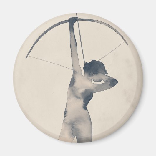 Waterverf Archeress Magneet (Voorkant)