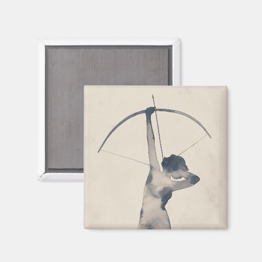 Waterverf Archeress Magneet (Voorkant / Achterkant)