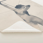 Waterverf Archeress Sherpa Deken (3/4)