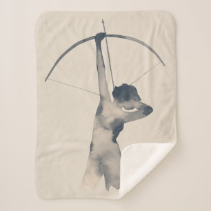 Waterverf Archeress Sherpa Deken