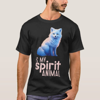 Waterverf Arctic Fox is mijn Spirit Animal T-shirt