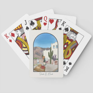 Waterverf Argentinië Huwelijksgunsten Pokerkaarten