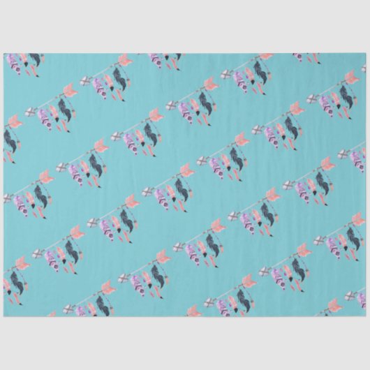 Waterverf Arrow en Feathers Tissuepapier (Voorkant)