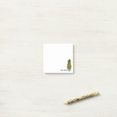 Waterverf Art Cute Pineappel Post-it® Notes (Op bureau)