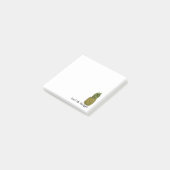 Waterverf Art Cute Pineappel Post-it® Notes (Schuin)