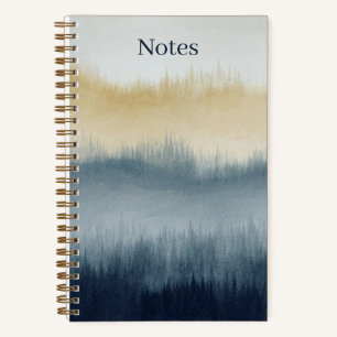 Waterverf Art Notitieboek 5.5 x 8.5 Blauw