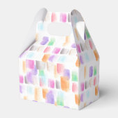 Waterverf Art Party Birthday Colorful Abstract Bedankdoosjes (Achterkant)