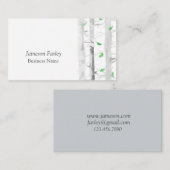 Waterverf Aspen Berkenbomen Visitekaartje (Voorkant / Achterkant)