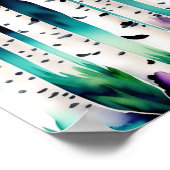 Waterverf Aspen Trees Poster (Hoek)