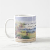 Waterverf Asters en Chickadee Quote Koffiemok (Links)