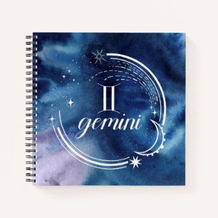 Waterverf Astrologie - Gemini Notitieboek