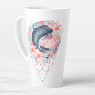 Waterverf Astrologie Zodiab Sign   Monogram Latte Mok