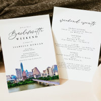 Waterverf Austin, Texas City Skyline Destination