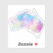Waterverf Australia Sticker (Vel)