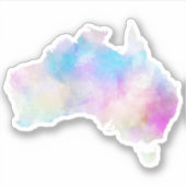 Waterverf Australia Sticker (Voorkant)
