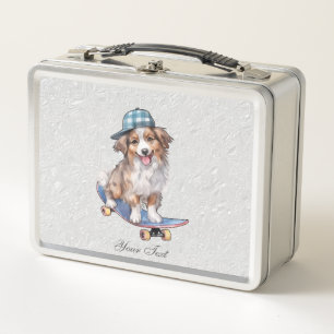 Waterverf Australian Shepherd Metal Lunch Box