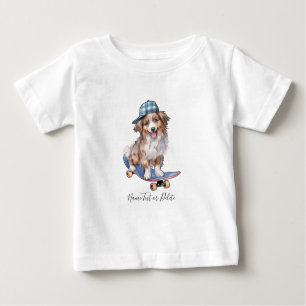 Waterverf Australian Shepherd T-shirt
