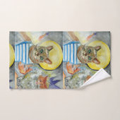 Waterverf auto's bad handdoek (Handdoek)