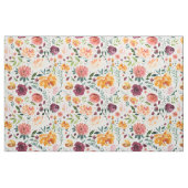 Waterverf Autumn Blooms Pattern Fabric Stof (Yard (91,4 cm))